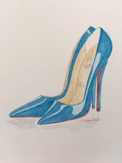 Basic Watercolor - Illustrate Shoes - image 8 - student project