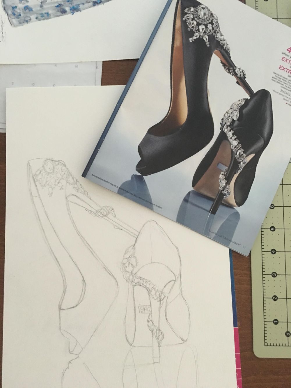 Basic Watercolor - Illustrate Shoes - image 2 - student project