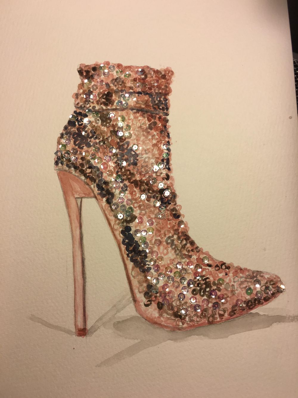 Basic Watercolor - Illustrate Shoes - image 4 - student project