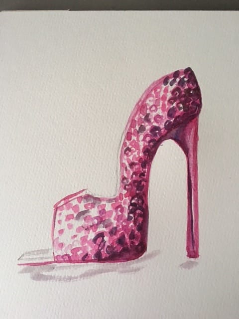 Basic Watercolor - Illustrate Shoes - image 5 - student project
