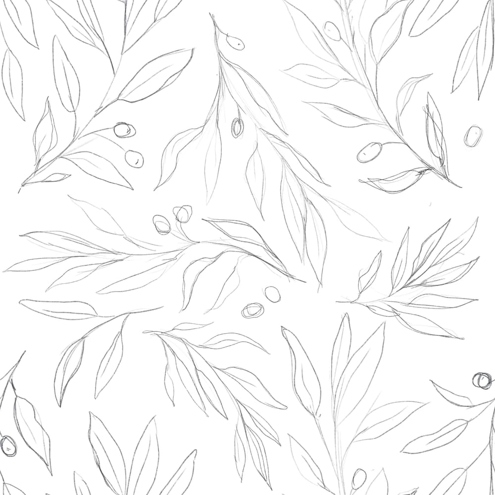 Olive Branch Pattern - image 2 - student project