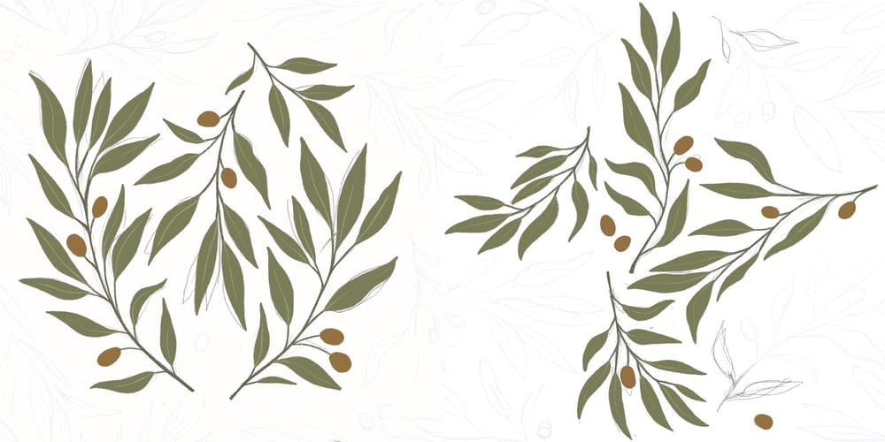 Olive Branch Pattern - image 4 - student project