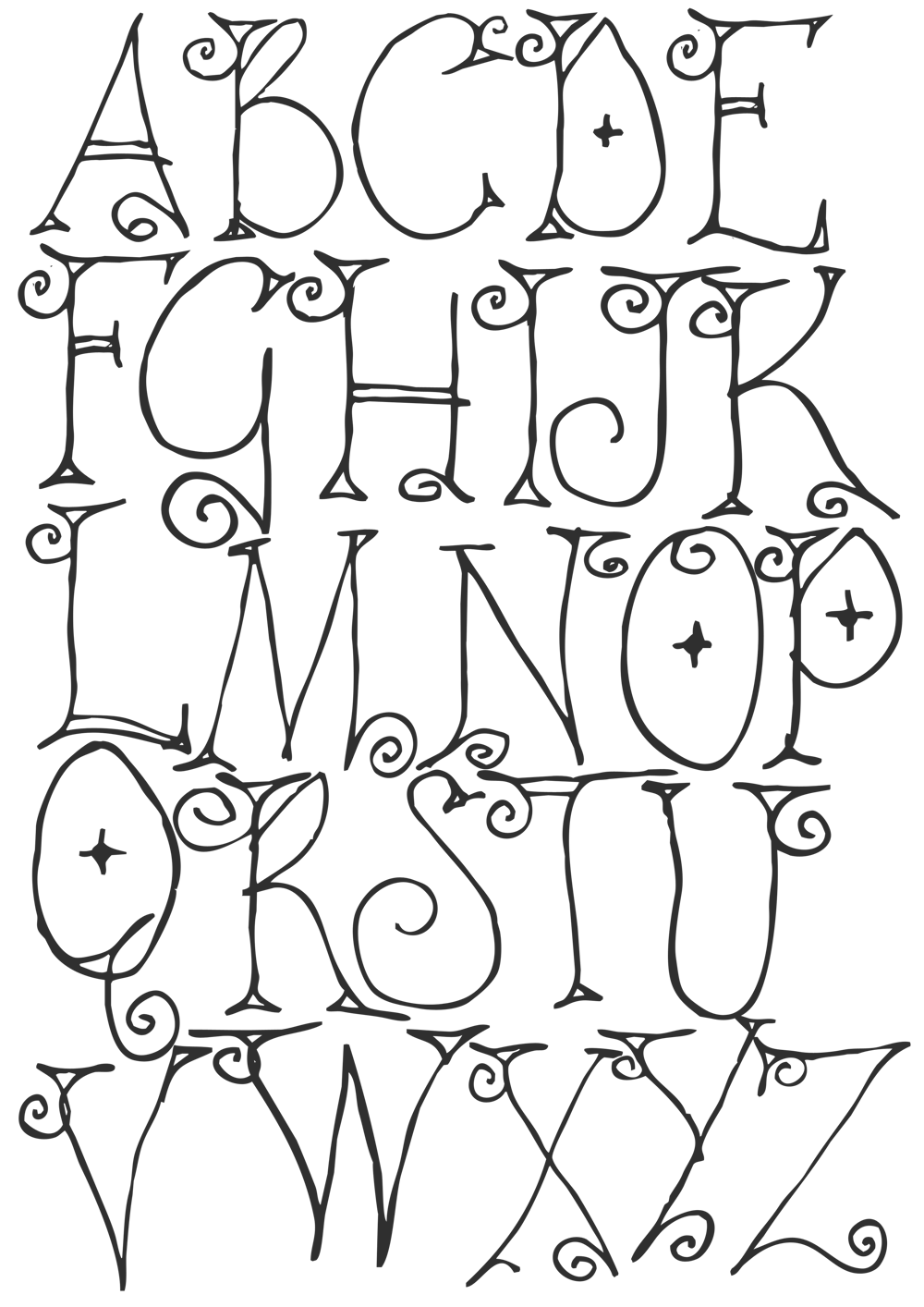 hand drawn whimsical font - image 2 - student project