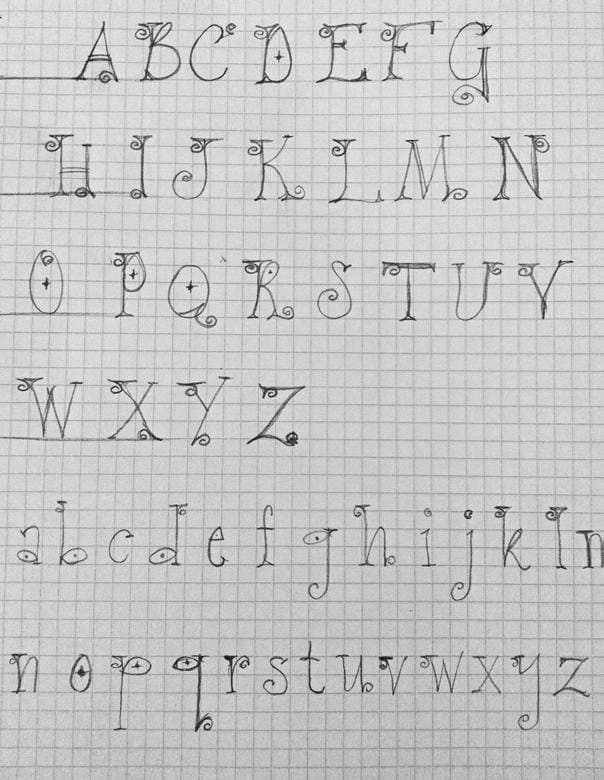 hand drawn whimsical font - image 1 - student project