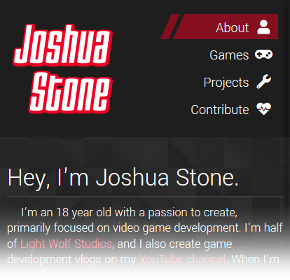 My new website design! - image 2 - student project