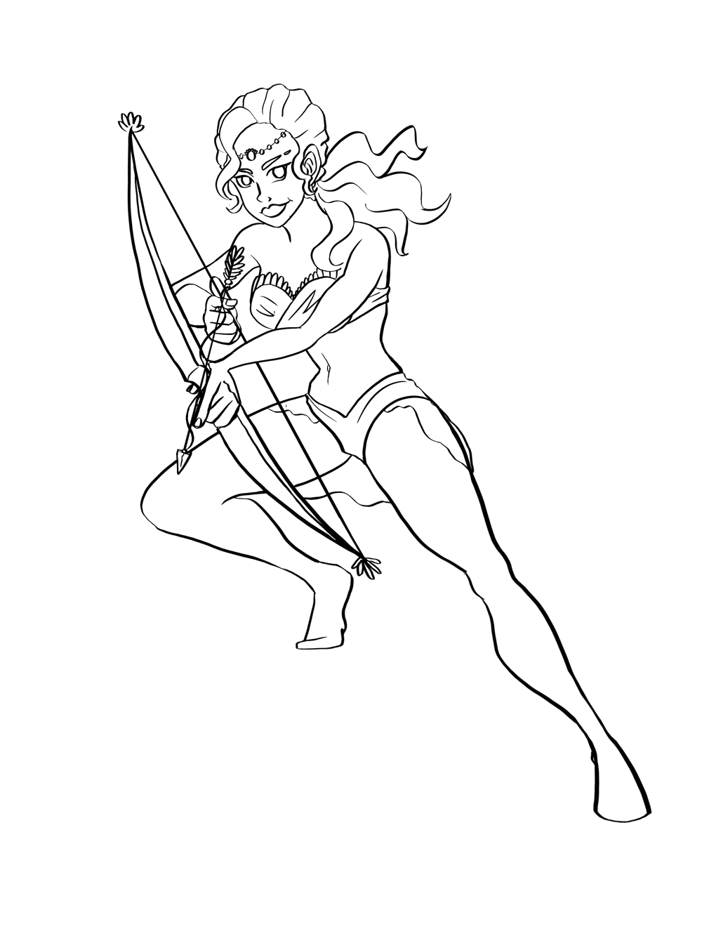 Character illustration Archer - image 1 - student project