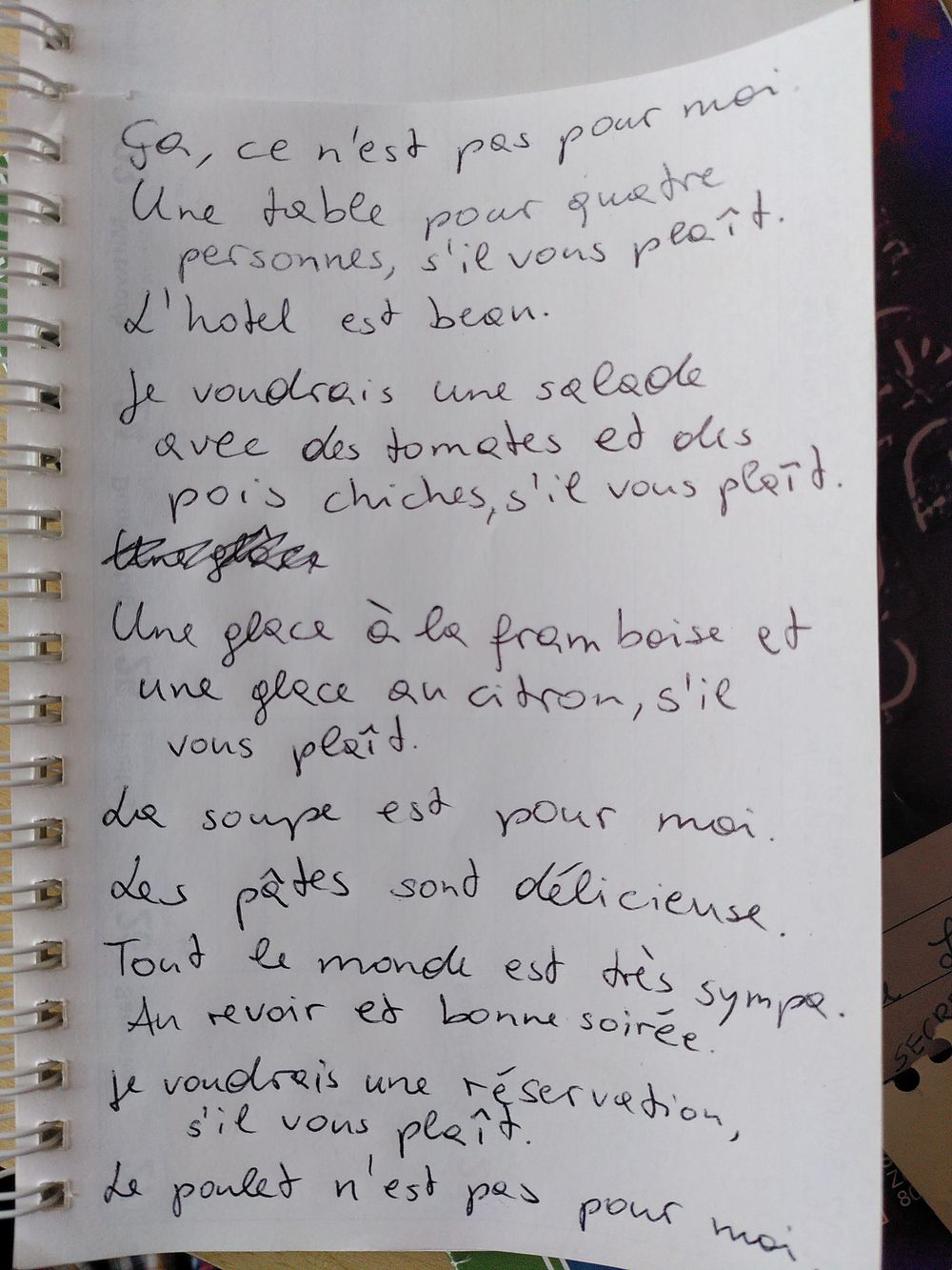 Mes phrases francaises - image 1 - student project