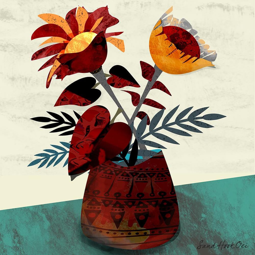 Textured Florals -Affinity Designer - image 2 - student project
