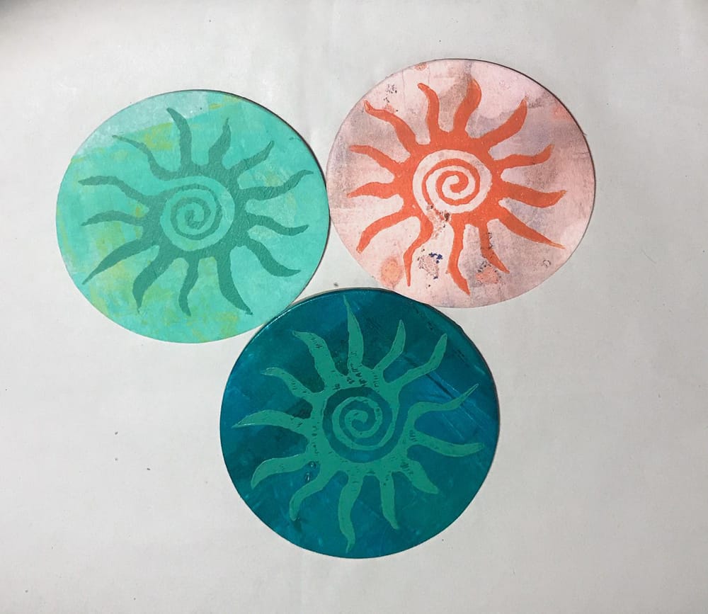 Block Printed Journals, Postcards, and Coasters! - image 3 - student project