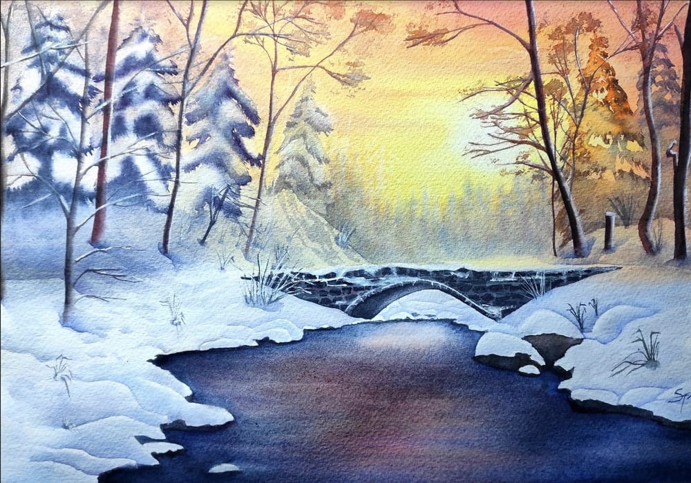 Snowy Bridge - image 2 - student project