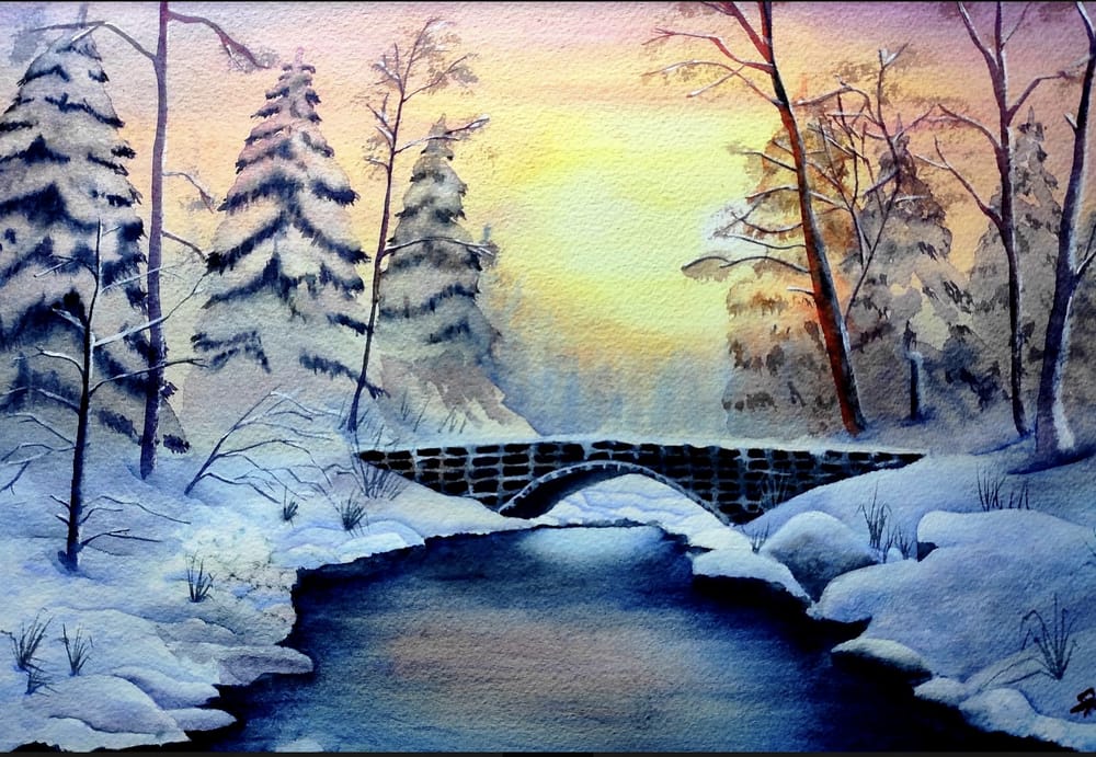 Snowy Bridge - image 1 - student project