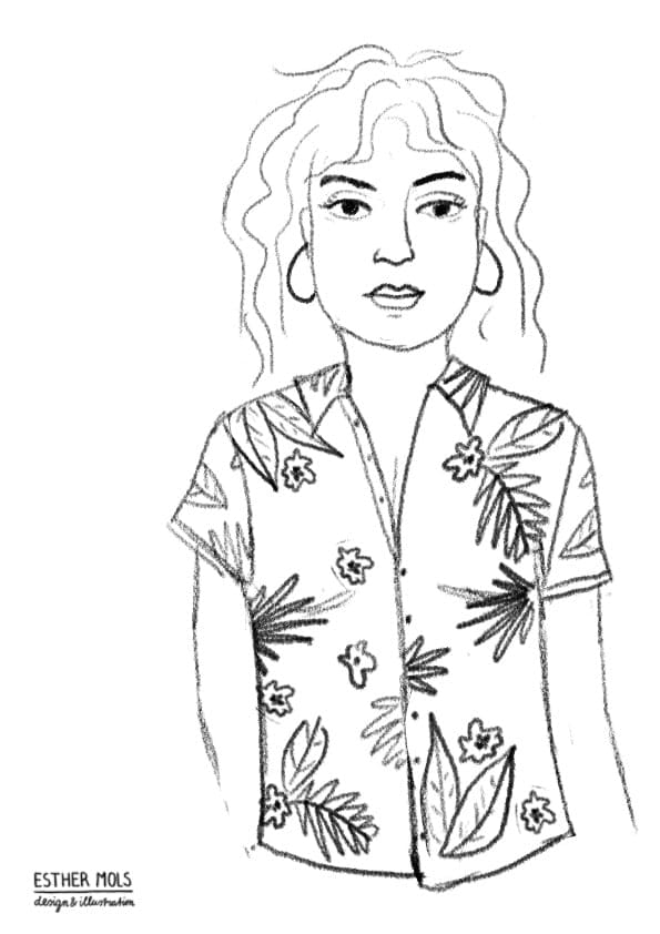Girl with red shirt - image 1 - student project