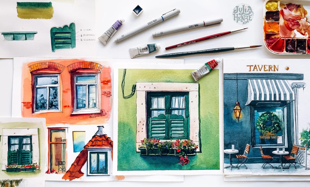 Class Project | Windows in Watercolor - image 1 - student project
