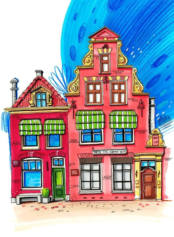 Urban Sketching with Markers - image 4 - student project