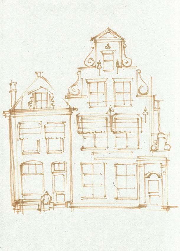 Urban Sketching with Markers - image 1 - student project