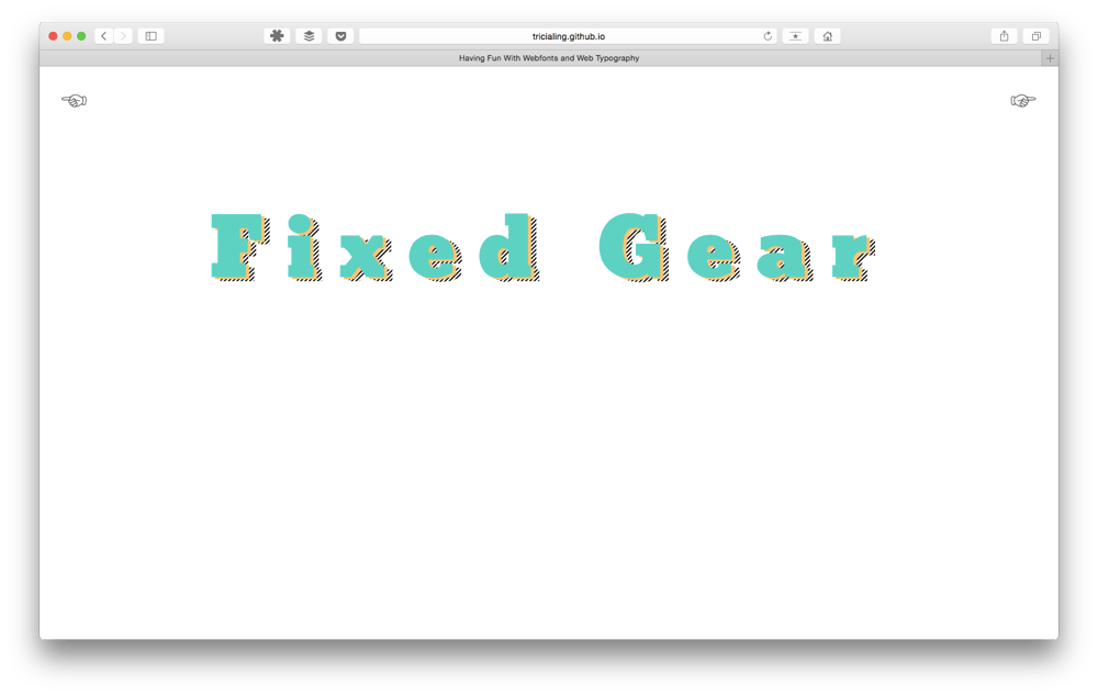 Playing with Bikebook typography - image 4 - student project