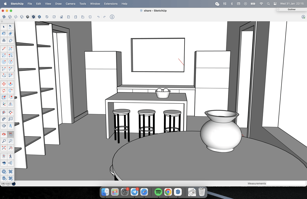 Kitchen & living room - image 2 - student project