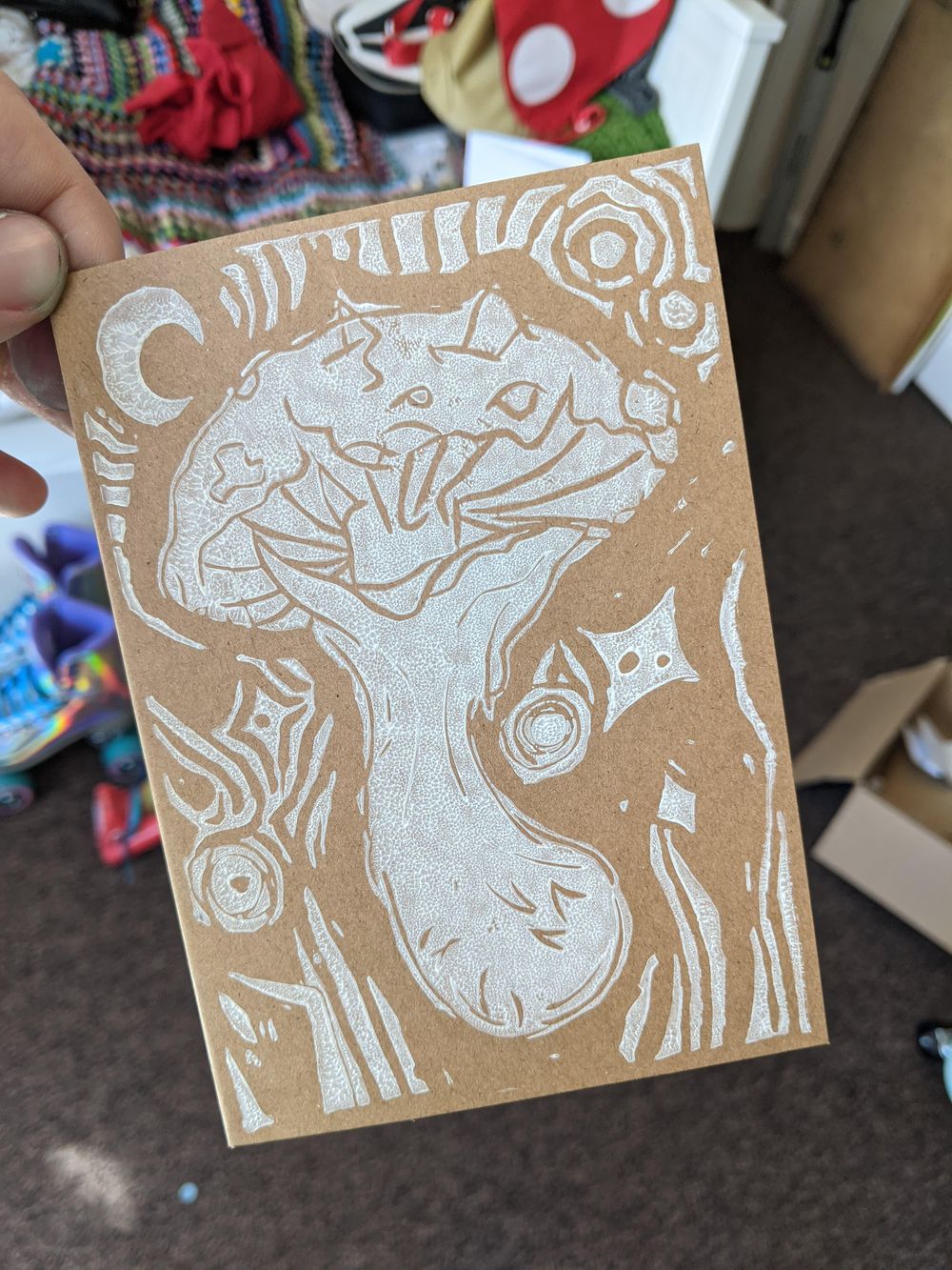 Amy's Mushroom Card - image 2 - student project
