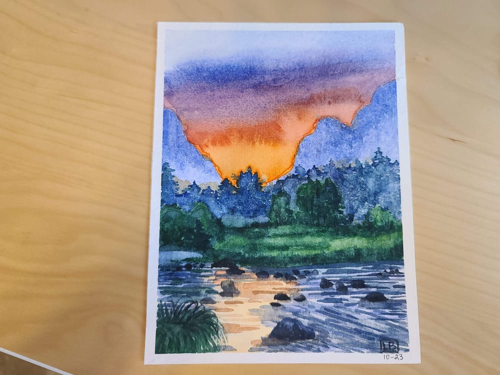 Sunset Lake - image 1 - student project