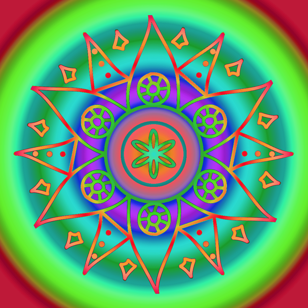 EllieP plates her mandala - image 1 - student project