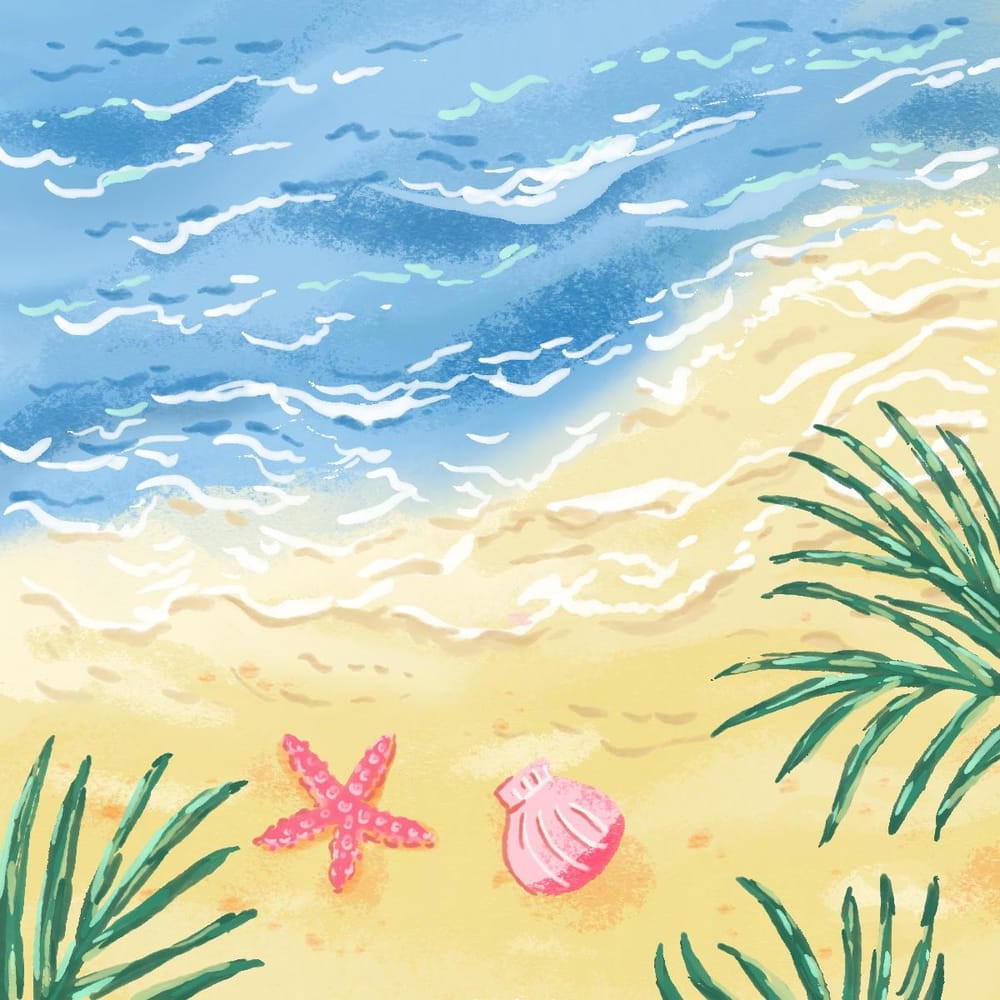 Gouache vacation paintings - image 1 - student project