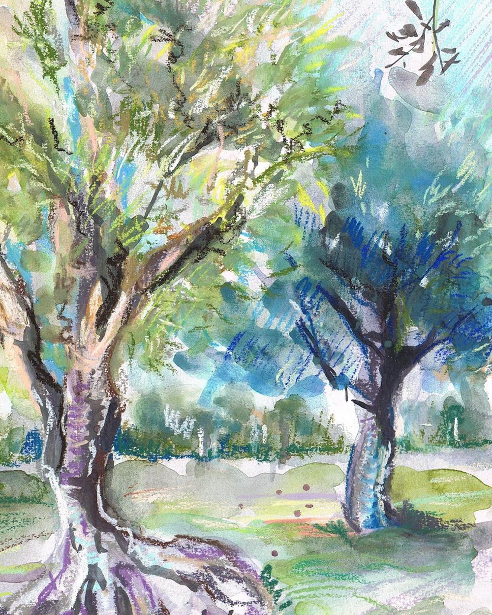 Watercolour & Soft Pastels - image 2 - student project