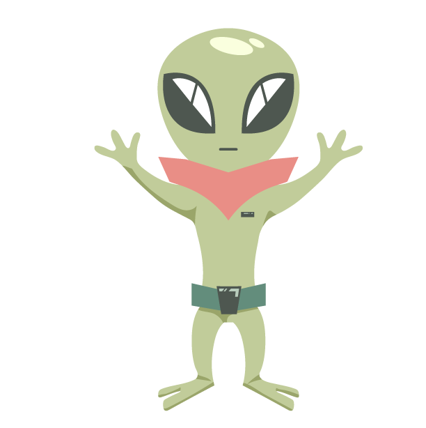 First Steps into Illustrator: Space Alien - image 2 - student project