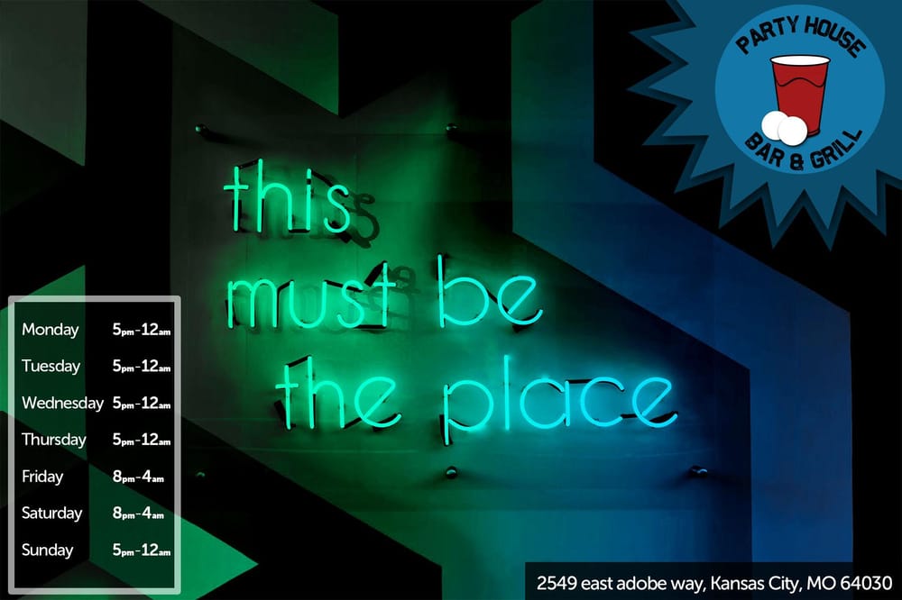Party House Bar & Grill, 21 Class Project – Postcard Design - image 1 - student project