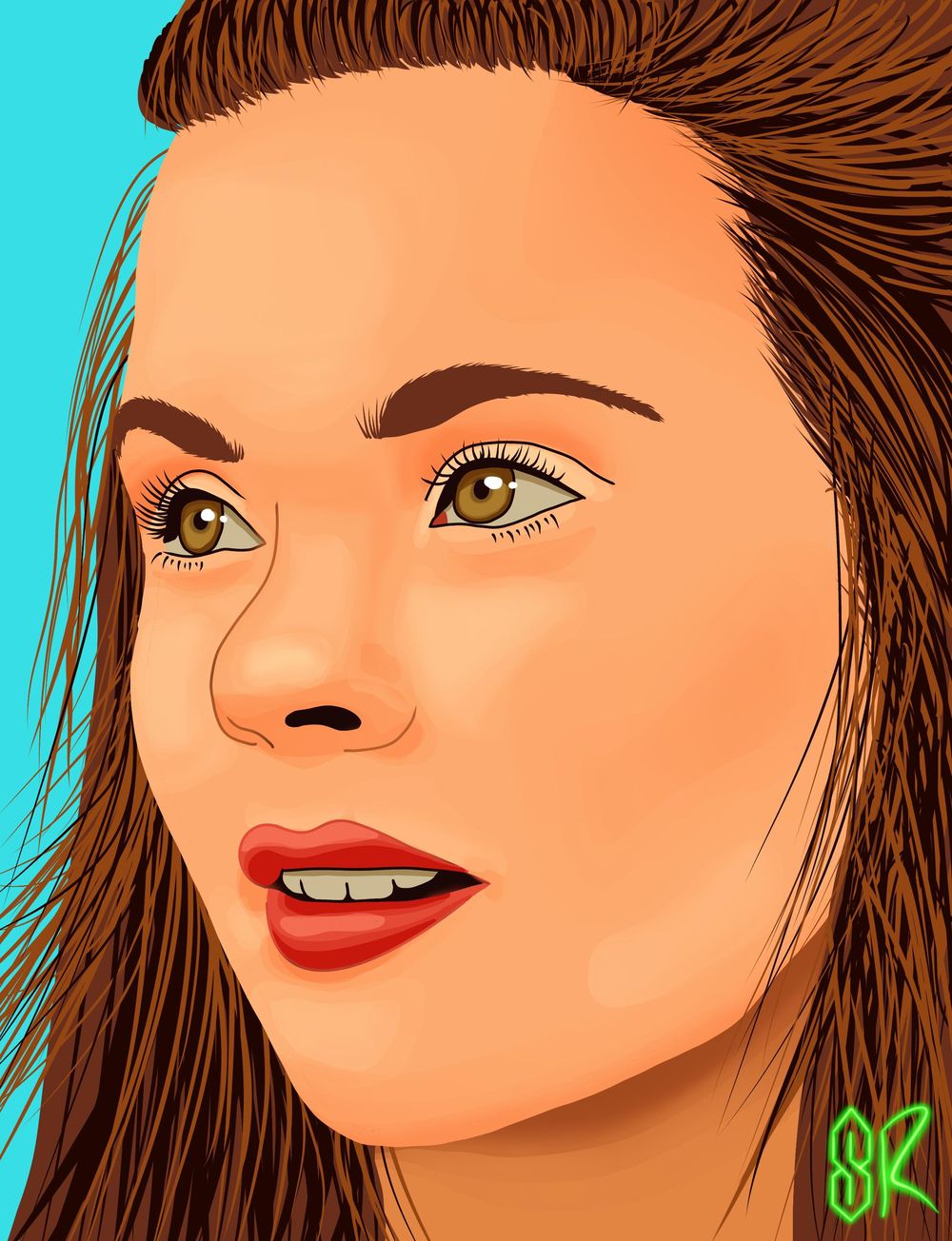 Vector Portrait with Flo | Skillshare Student Project
