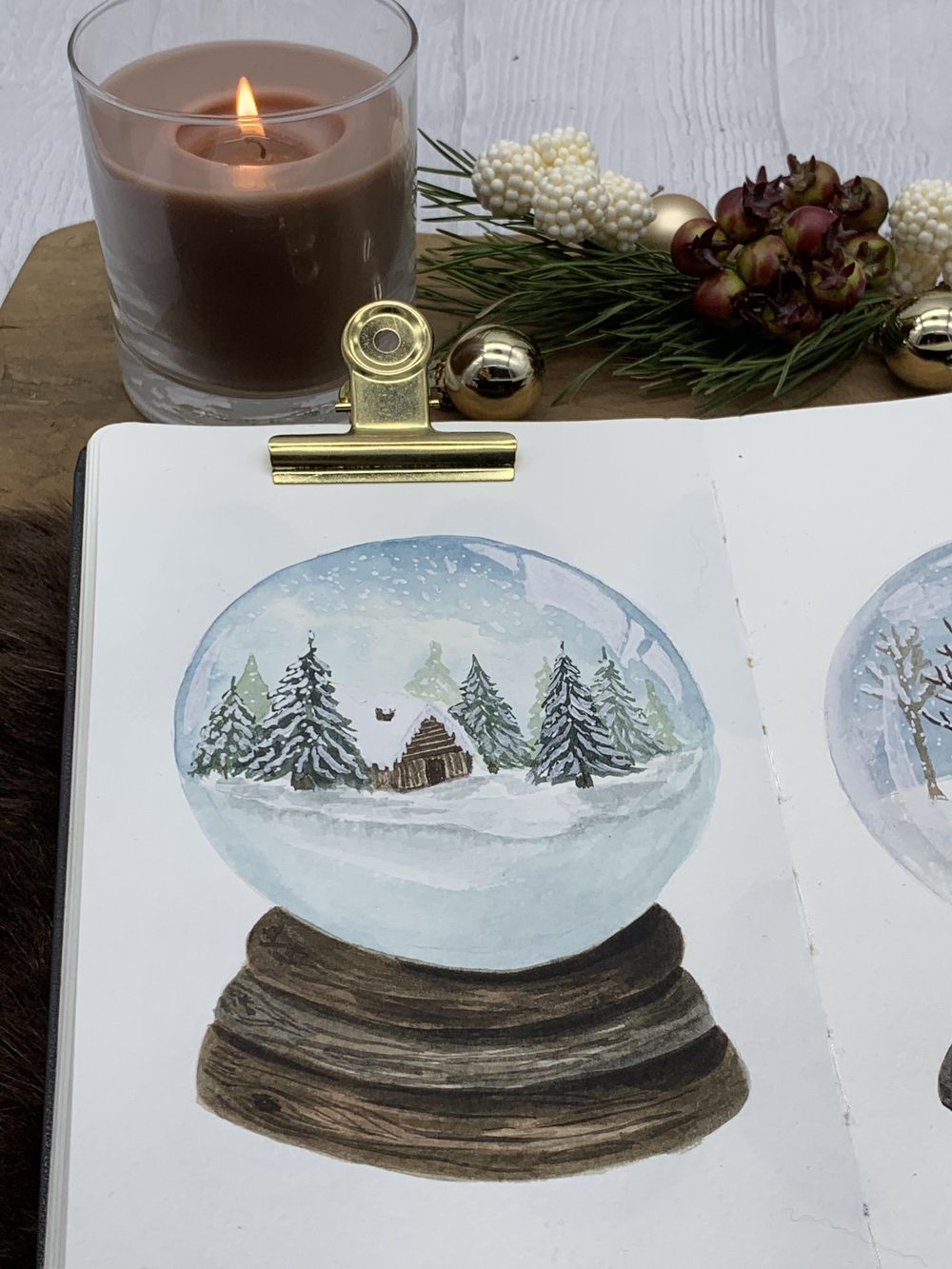 Watercolor Snowglobes - image 1 - student project