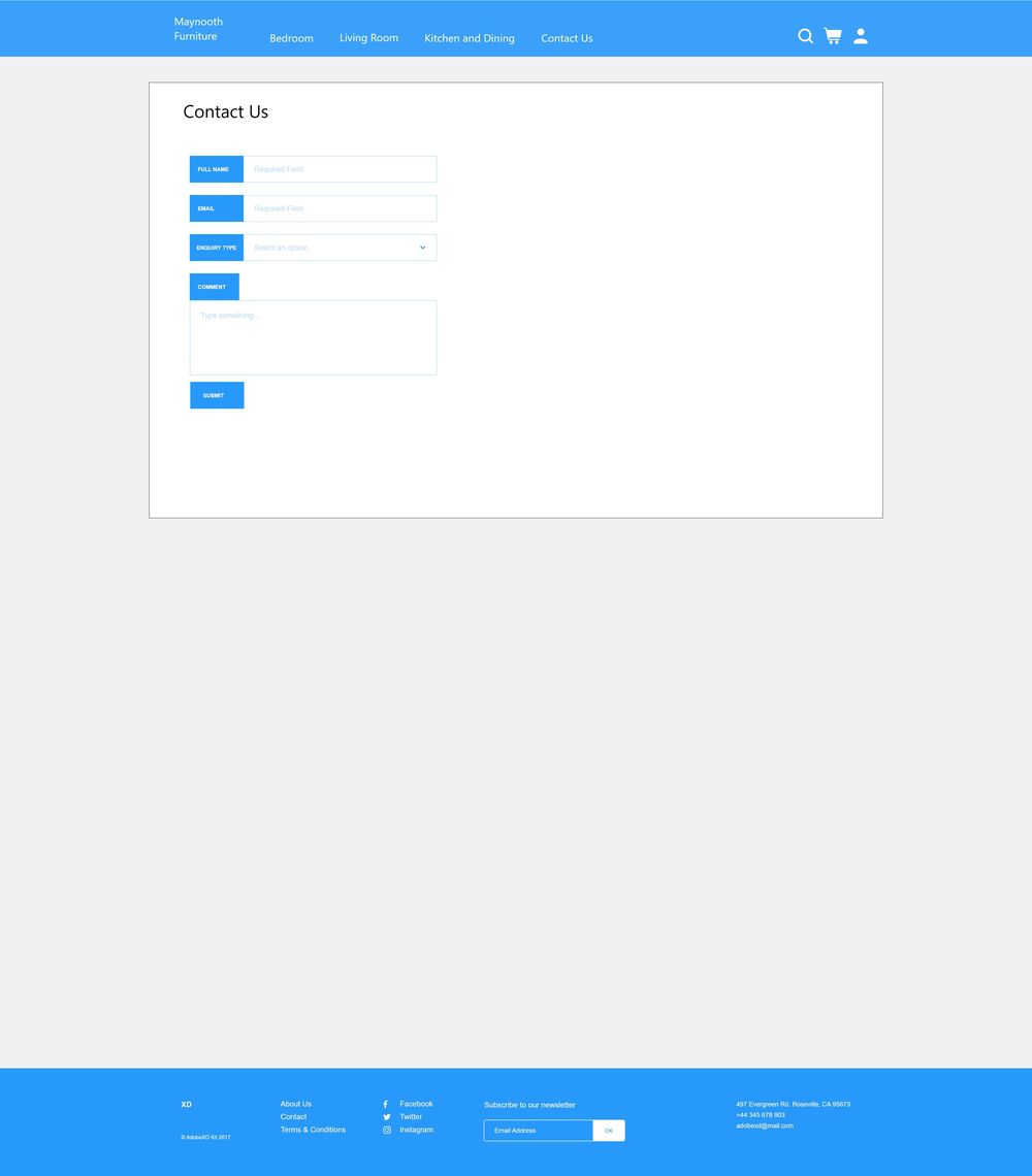 Maynooth Wireframe Skillshare Student Project