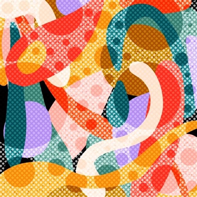 Experiments with colours and dots - image 4 - student project