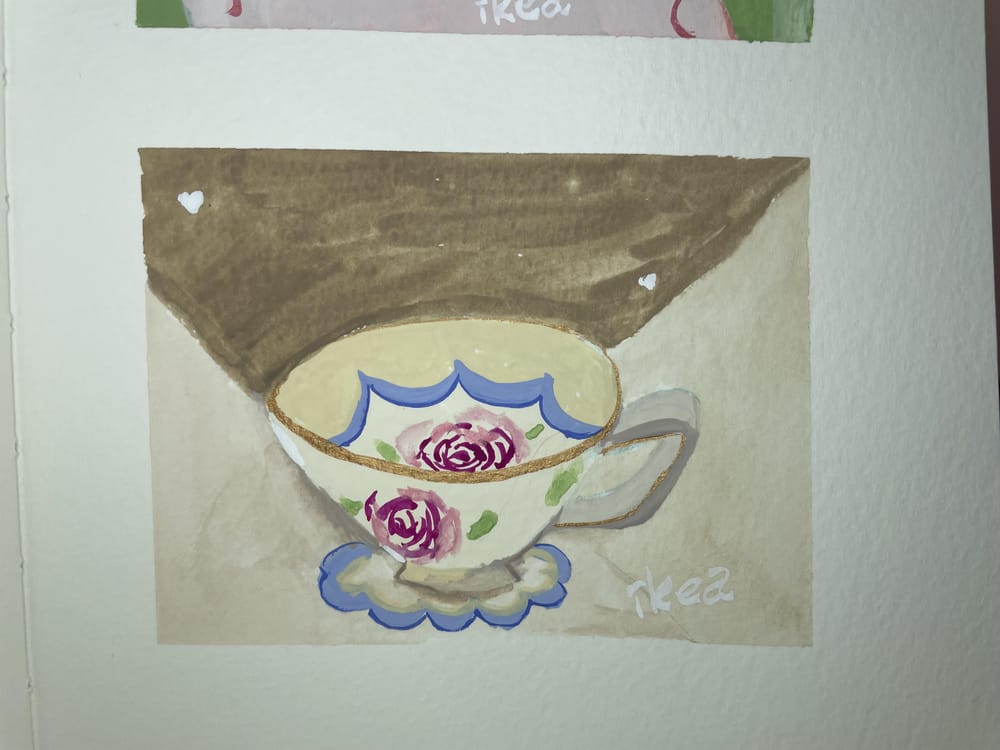Gouache Teacup - image 2 - student project