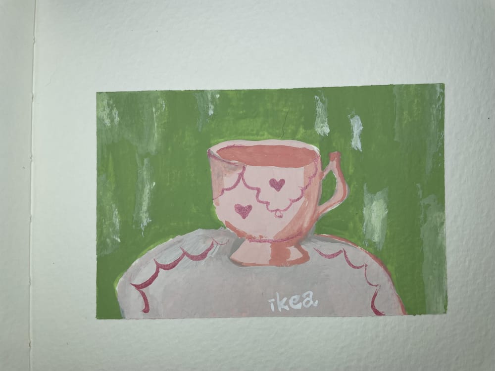 Gouache Teacup - image 1 - student project