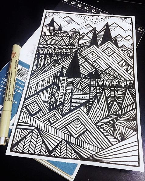 Landscape Doodle - image 1 - student project