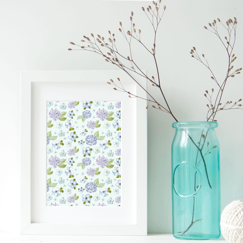 Blue Floral Pattern - image 5 - student project