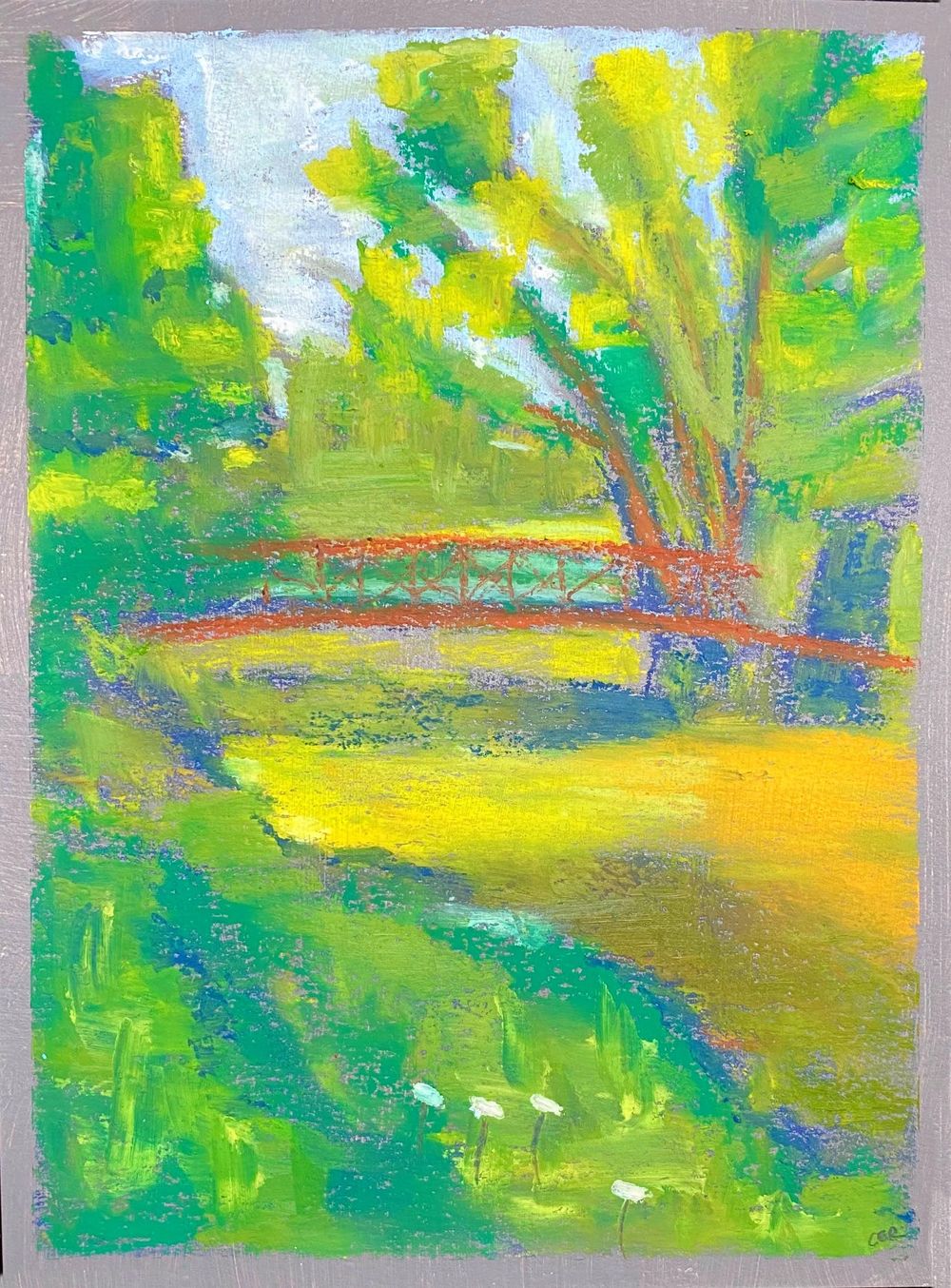 Impressionist Landscapes Using Oil Pastels - image 1 - student project