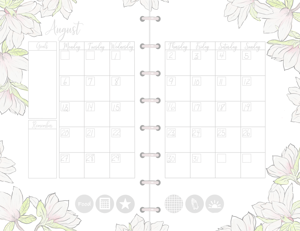 2018 planner - image 2 - student project