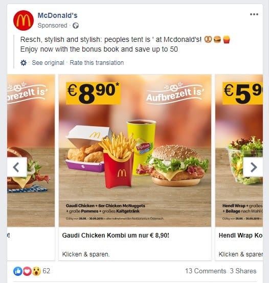 Facebook Advertising - image 2 - student project