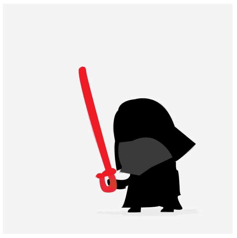 Teach me The Force*, Baby Darth. (*The Force is Illustrator, apparently.) - image 2 - student project