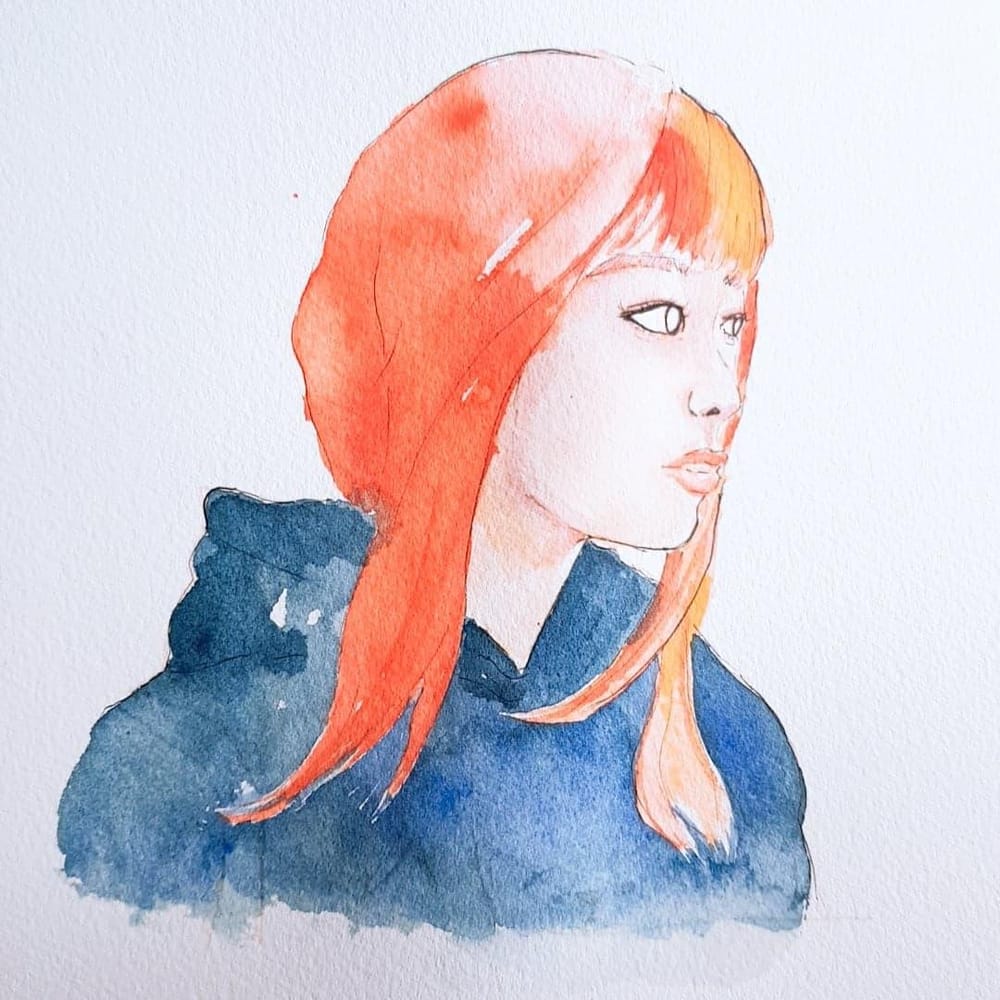 Watercolor Portrait - image 1 - student project