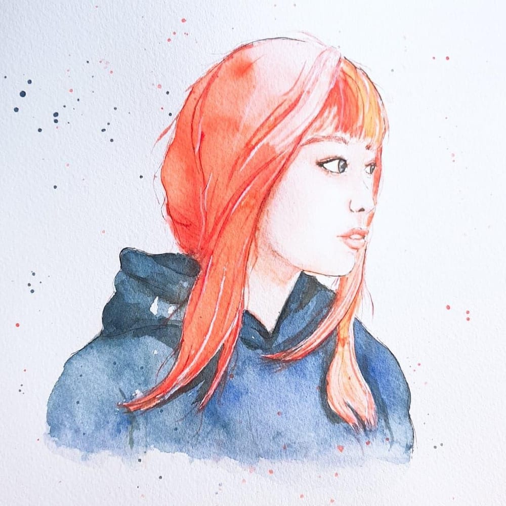 Watercolor Portrait - image 4 - student project