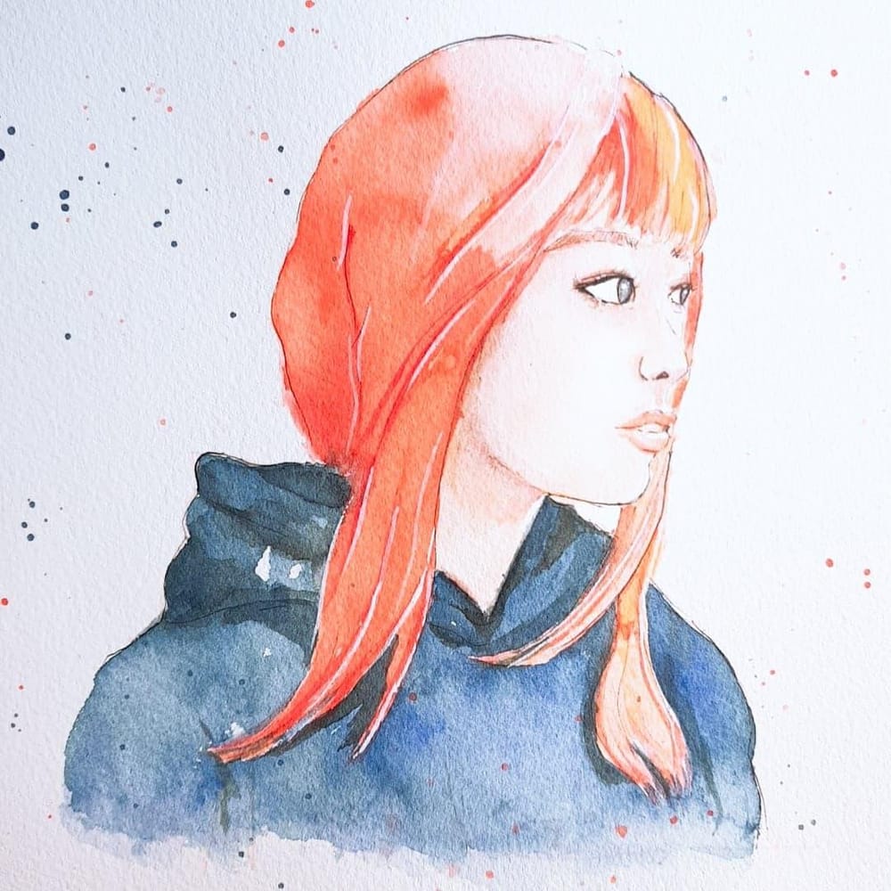 Watercolor Portrait - image 3 - student project