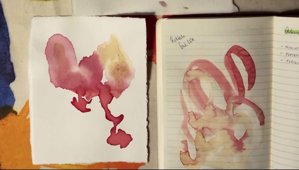 Experiments with food waste inks - image 3 - student project