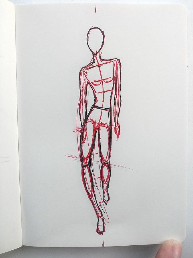 croquis - Close Encounters of the Third Kind, Bow-legged sprint runner, Shiny lady and Sonic the hedgehog - image 1 - student project