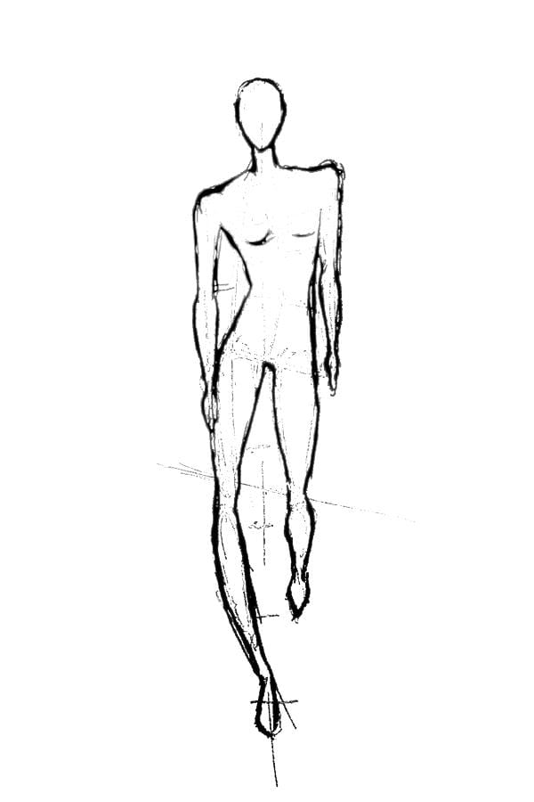 croquis - Close Encounters of the Third Kind, Bow-legged sprint runner, Shiny lady and Sonic the hedgehog - image 3 - student project
