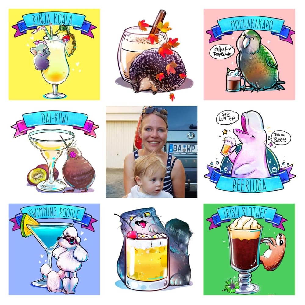 Animals and drinks - image 1 - student project