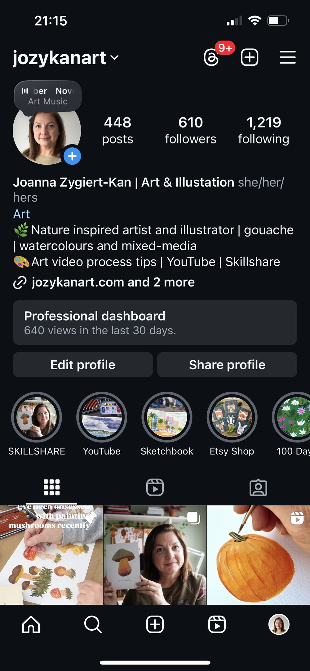 Optimised IG profile before and after - image 1 - student project