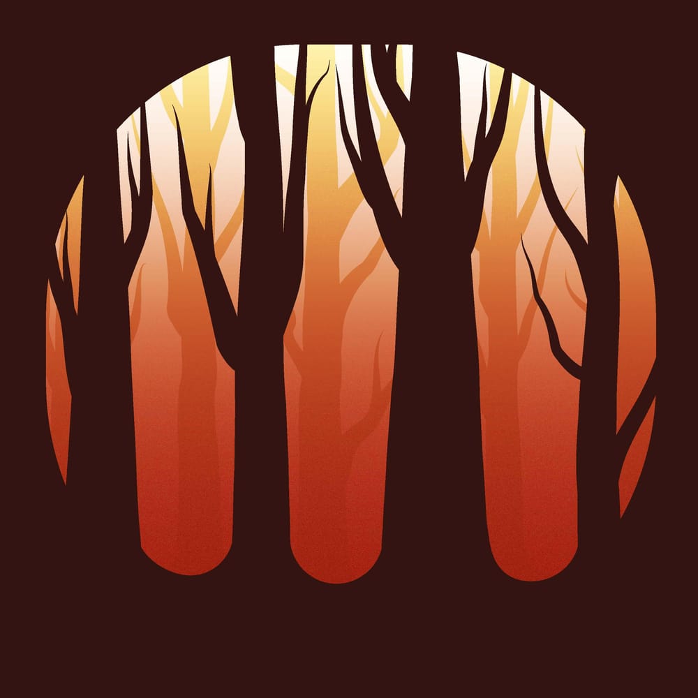 Dreamy Silhouette Forest - image 3 - student project