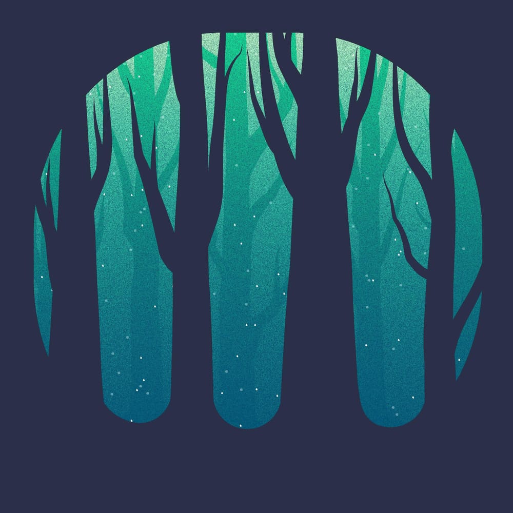 Dreamy Silhouette Forest - image 1 - student project